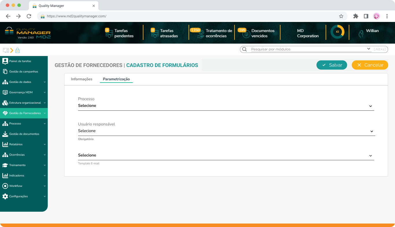 cadastro de formulário de avaliação de fornecedor - Parametrização.png